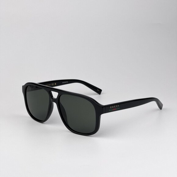 Gucci Sunglasses – Black Pilot Frame with Grey Lenses (GG1856S 001) - Picture 6 of 12